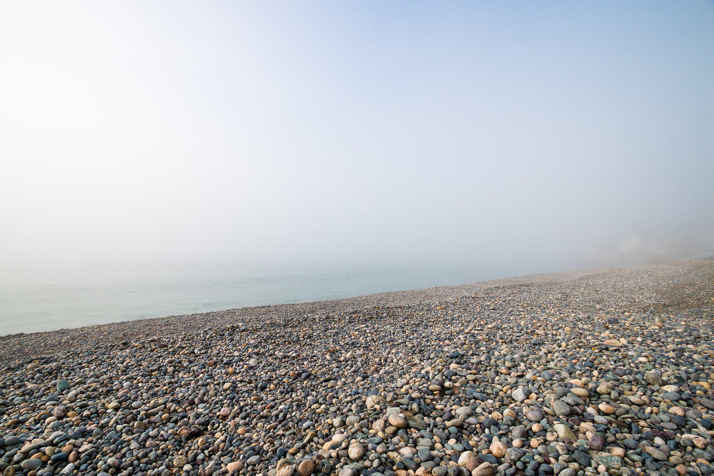 Melting into a foggy sea